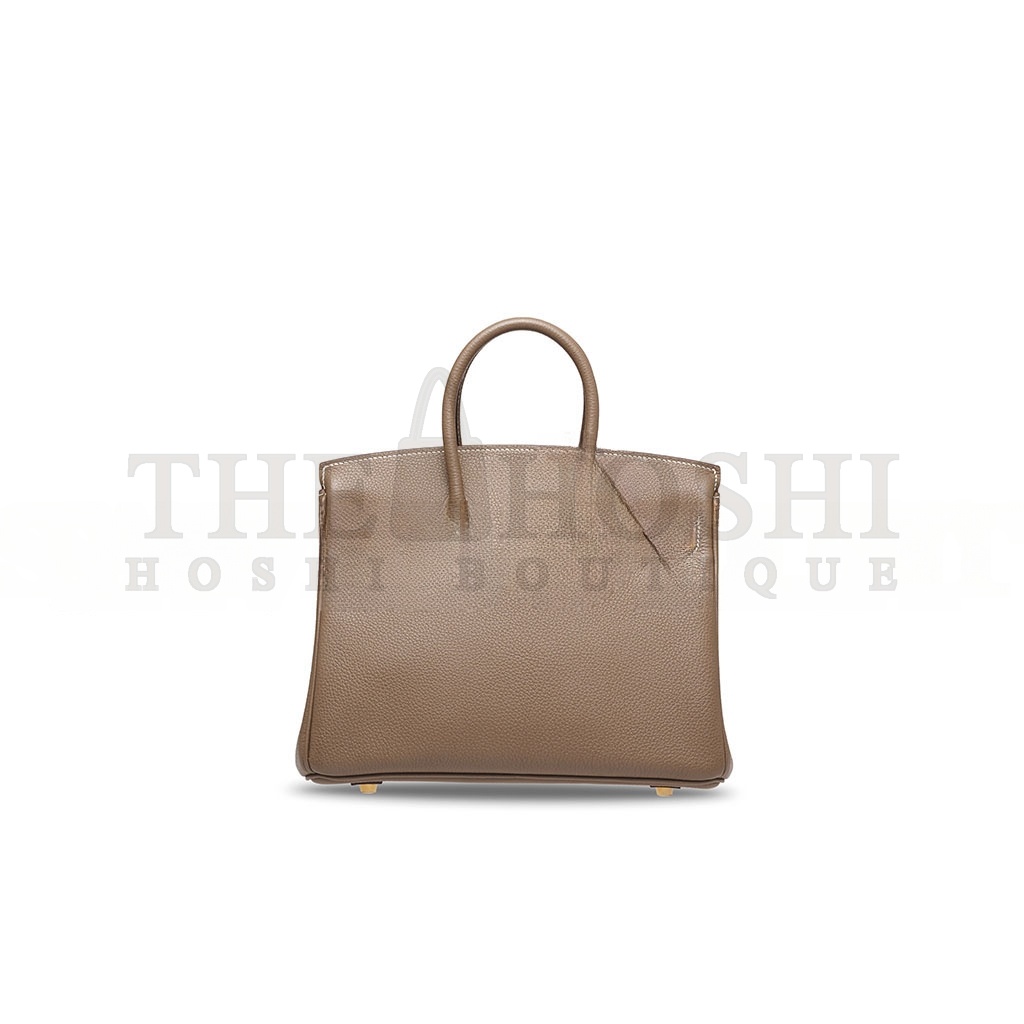 H**me5 BIRKIN 25 EPSOM LEATHER MILK TEA GOLD BUCKLE HANDBAG 631655 (25*20*13cm) Master Quality